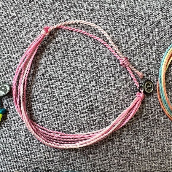 Pura Vida Bundle of 6 Wax Coated String Bracelets Adjustable Sizing Costa Rica - Picture 5 of 12